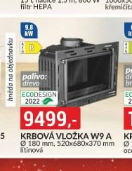 KRBOVÁ VLOŽKA W9 A