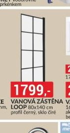 Vanová zástěna LOOP