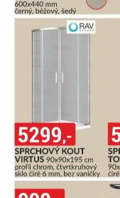 Sprchový kout VIRTUS 90x90x195 cm