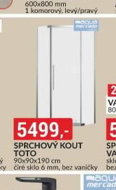Sprchový kout TOTO 90x90x190 cm