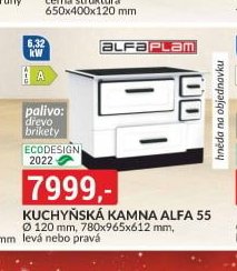 Kuchyňská kamna Alfa 55