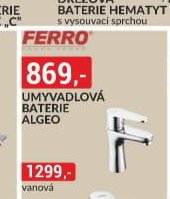 UMYVADLOVÁ BATERIE ALGEO