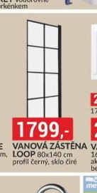Vanová zástěna LOOP