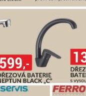 Dřezová baterie Neptun Black C