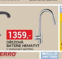Dřezová baterie Hematyt