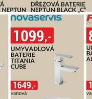 Umyvadlová baterie Titania Cube