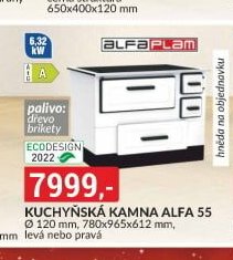 Kuchyňská kamna Alfa 55