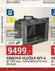Krbová vložka W9 A