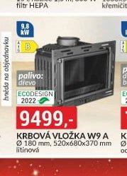 Krbová vložka W9 A