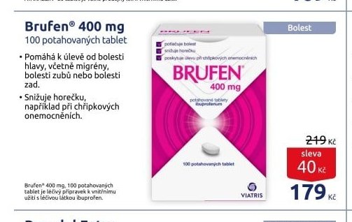 Brufen 400 mg 100 potahovaných tablet
