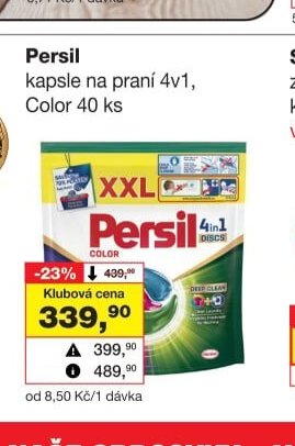 Persil kapsle na praní