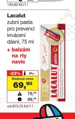 Lacalut zubní pasta