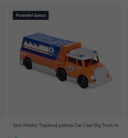 Spin Master Tlapková patrola Die-Cast Big Truck nákladní auto