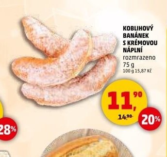 KOBLIHOVÝ BANÁNEK S KRÉMOVOU NÁPLNÍ