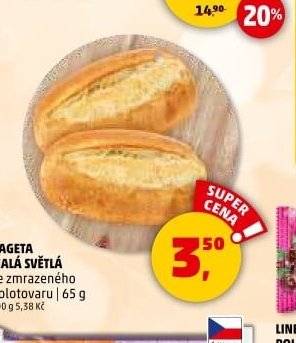 BAGETA MALÁ SVĚTLÁ