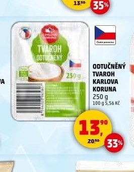 ODTUČNĚNÝ TVAROH KARLOVA KORUNA
