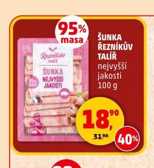 Šunka Řezníkův talíř nejvyšší jakosti 100 g