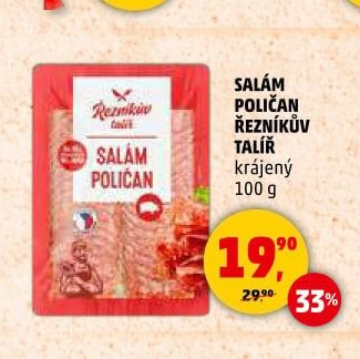 Salám Poličan Řezníkův talíř 100 g