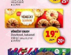 VĚNEČKY ENJOY žloutkové, kakaové