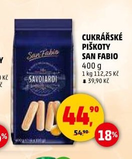 Cukrářské piškoty San Fabio
