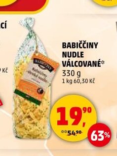 Babiččiny nudle válcované