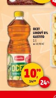 Ocet lihový 8% Gustito