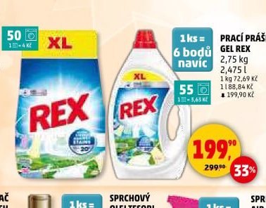 PRACÍ PRÁŠEK REX