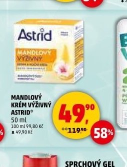 Mandlový krém výživný Astrid