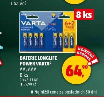 Baterie Longlife Power Varta