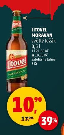 LITOVEL MORAVAN světlý ležák
