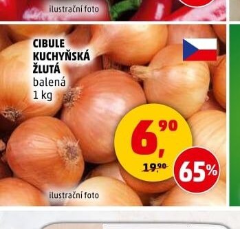 Cibule kuchyňská žlutá