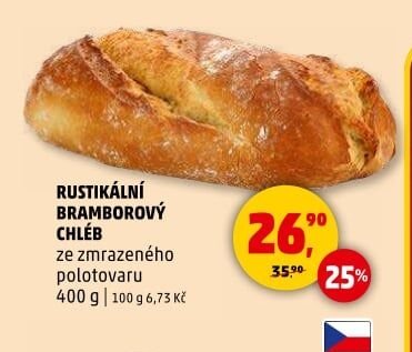 RUSTIKÁLNÍ BRAMBOROVÝ CHLÉB