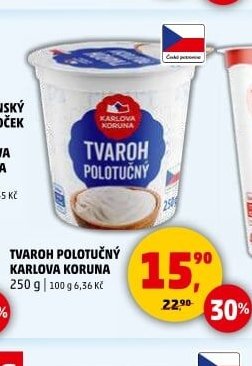 TVAROH POLOTUČNÝ KARLOVA KORUNA 250 g