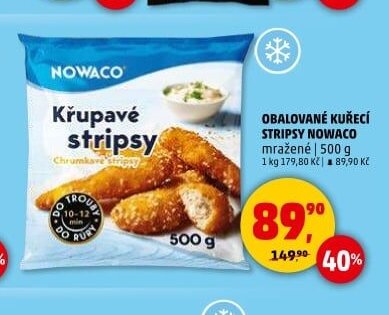 OBALOVANÉ KUŘECÍ STRIPSY NOWACO
