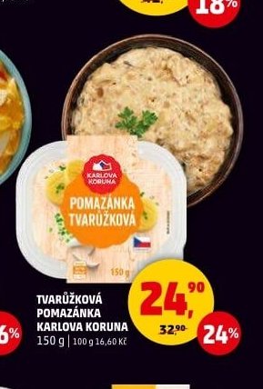 Tvarůžková pomazánka Karlova Koruna 150 g