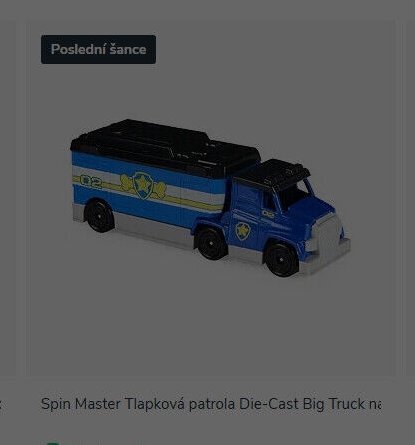 Spin Master Tlapková patrola Die-Cast Big Truck