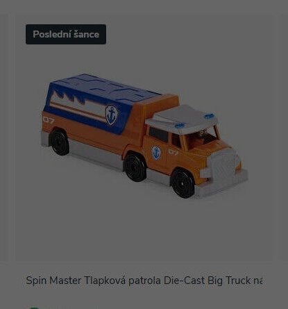 Spin Master Tlapková patrola Die-Cast Big Truck
