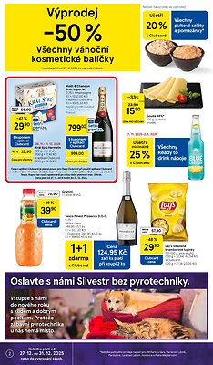 aktuální leták Tesco 27.12.2025-31.12.2025