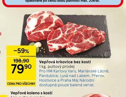 Vepřová krkovice bez kosti