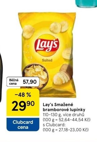 Lay's Smažené bramborové lupínky 110-130 g