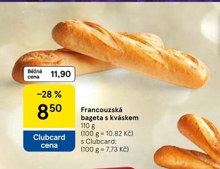 Francouzská bageta s kváskem