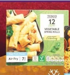 Tesco Vegetable Spring Rolls