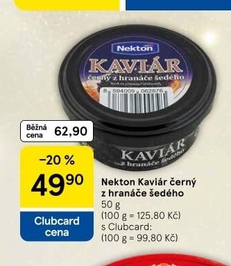 Nekton Kaviár černý z hranáče šedého
