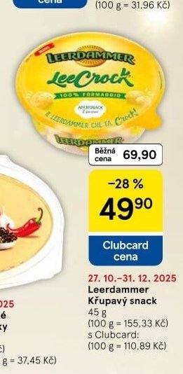 Leerdammer Křupavý snack