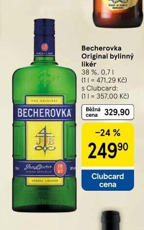 Becherovka Original bylinný likér 0,7 l