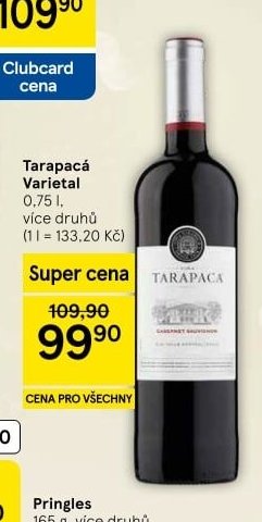 Tarapacá Varietal 0,75 l