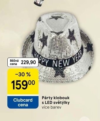 Párty klobouk s LED světýlky