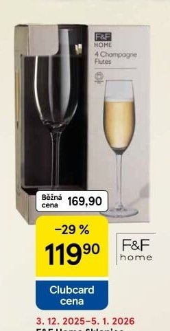 F&F Home Sklenice na šampaňské