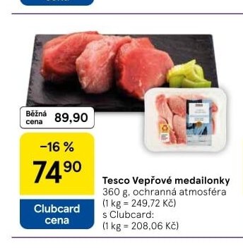 Tesco Vepřové medailonky