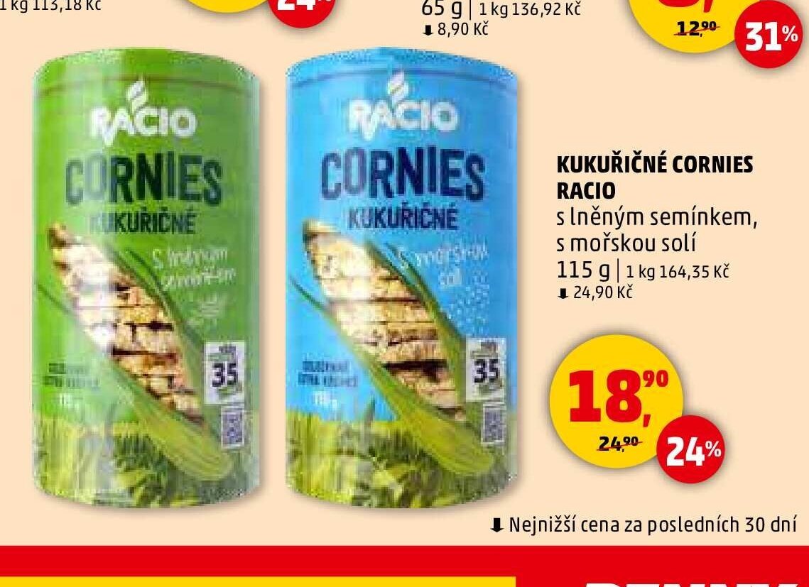 KUKUŘIČNÉ CORNIES RACIO